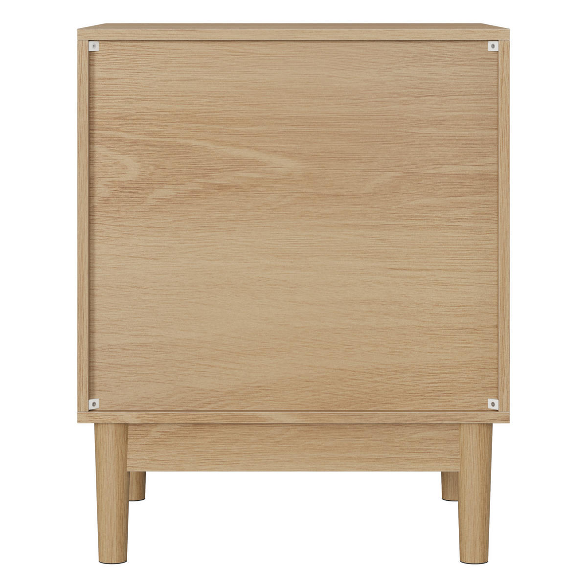 NACHTTISCH eichen-optik & latten-design mit 1 schublade & offenem fach - Eichefarben, Holzwerkstoff (45/56/39cm) - Urban Meuble