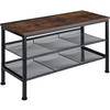 SCHUHREGAL Derry,75,5 x 30,5 x 45,5 cm,Industrial Holz dunkel, rustikal - Rostfarben, Holz (30.5/45.5/75.5cm) - tectake