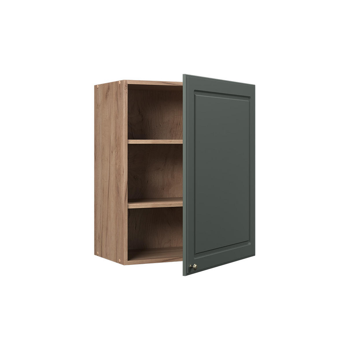 HÄNGESCHRANK Fame-Line, Grün-Gold Landhaus, 60 cm - Eichefarben/Grün, Holzwerkstoff (60/72/34.1cm) - Vicco