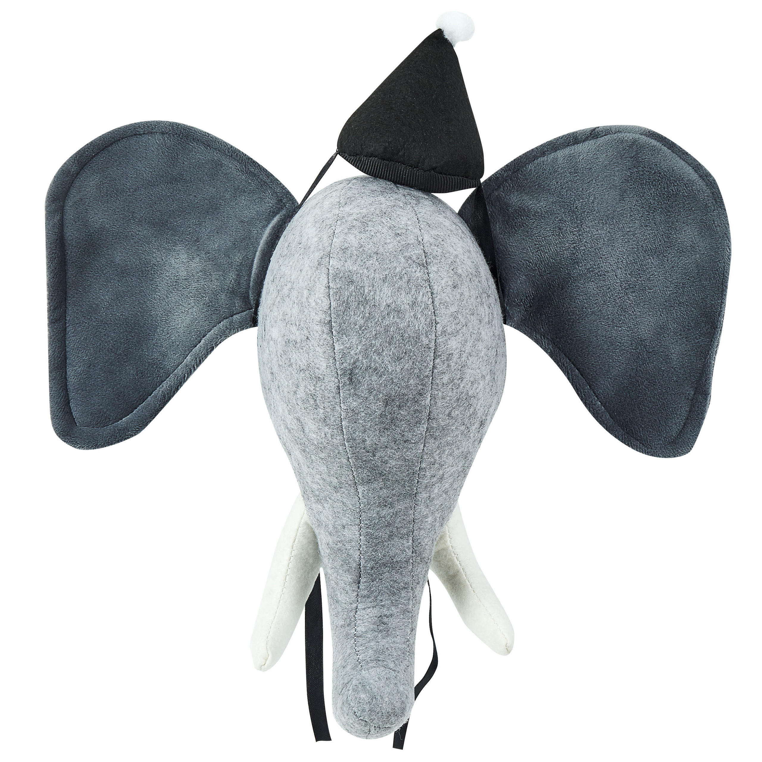 WANDDEKORATION Filz, Baumwolle grau Badou - Grau, Textil (36/36/16cm) - Beliani