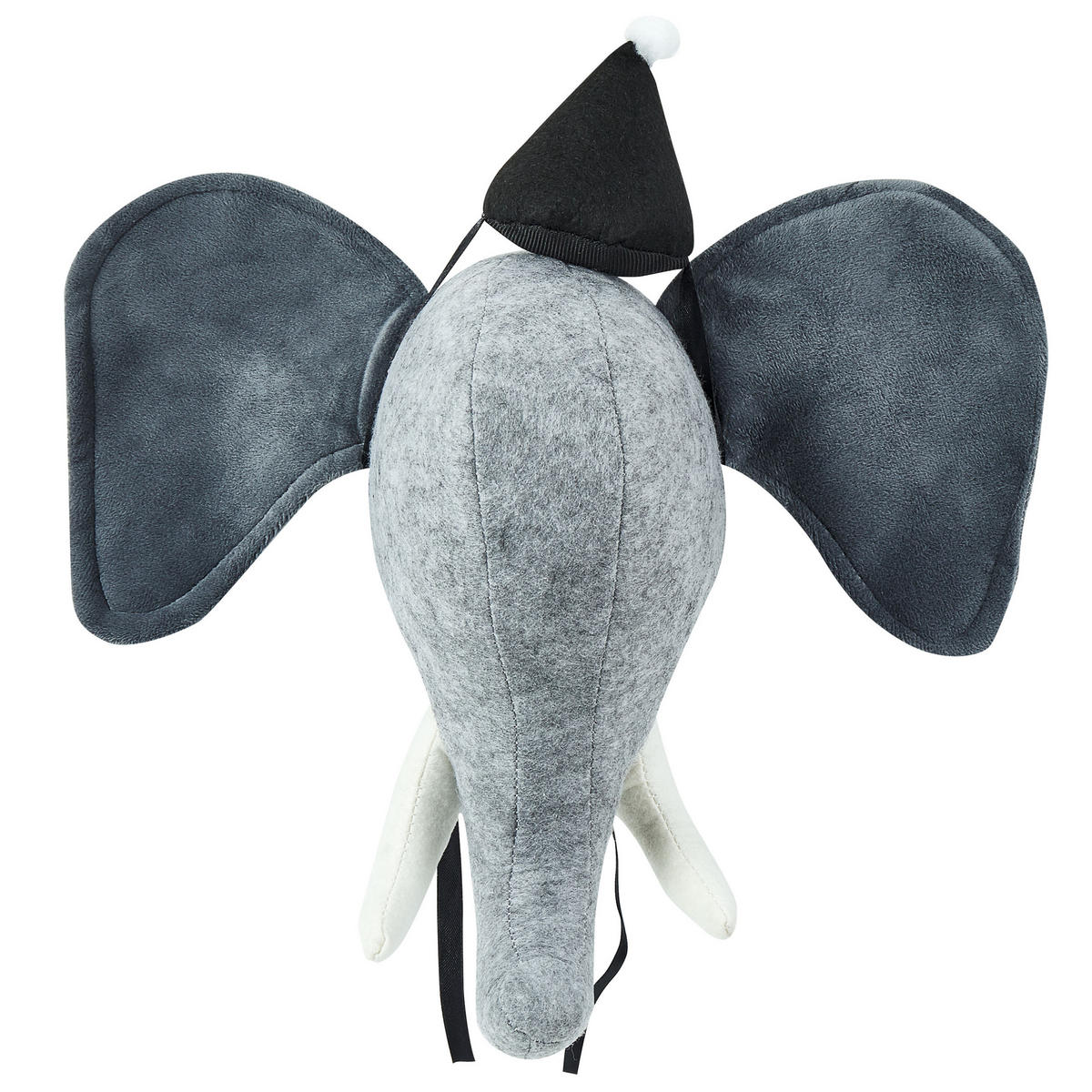 WANDDEKORATION Filz, Baumwolle grau Badou - Grau, Textil (36/36/16cm) - Beliani