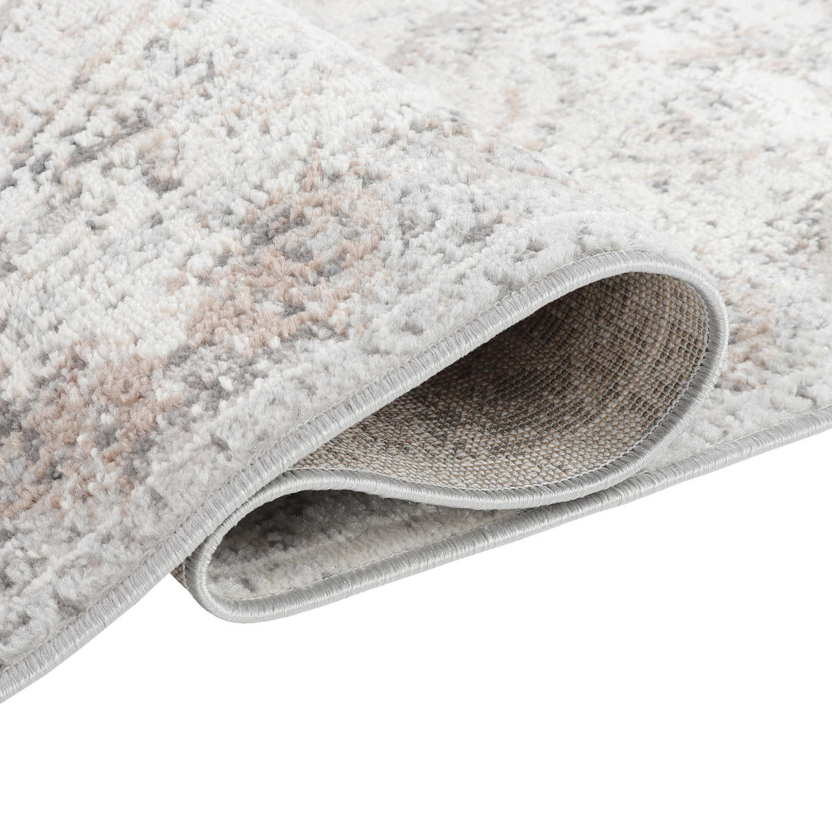 TEPPICHLÄUFER VALLEY creme vintage 120/200 cm - Creme, Textil (120/200cm) - Tapiso