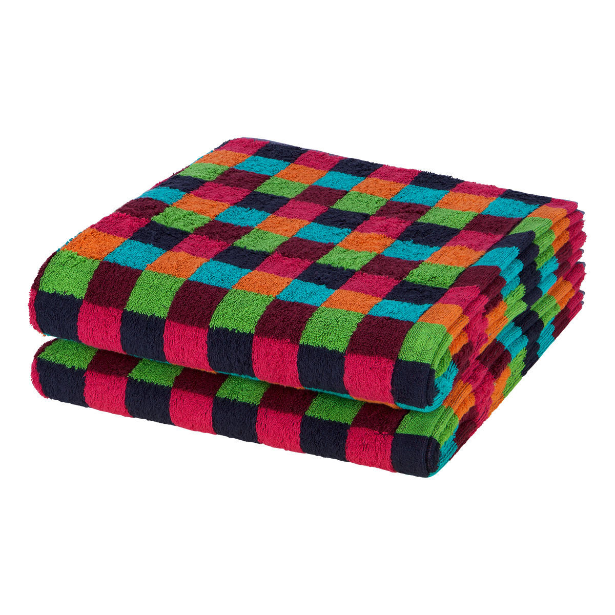 DUSCHTUCH Lifestyle 2er-Set - Multicolor, Textil (70/140cm) - Cawoe