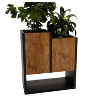 BLUMENKASTEN - Nussbaumfarben, Holzwerkstoff (23/50/44cm) - RAUMHIRSCH FURNITURE