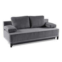 SCHLAFSOFA Rosso, Grau, Kord-Stoff - Grau, Textil (200/90/91cm) - Bettso