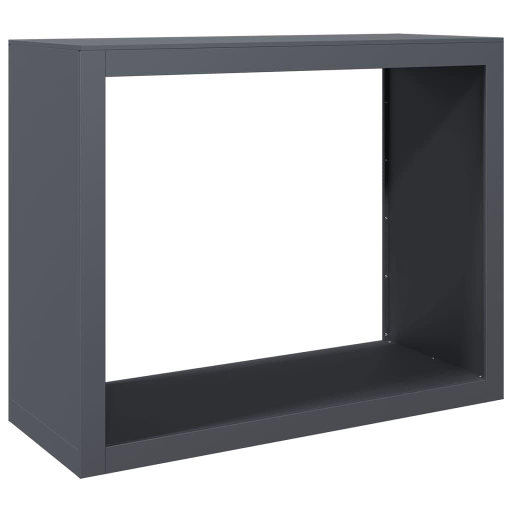 vidaXL Brennholzregal Anthrazit 40x80x100 cm