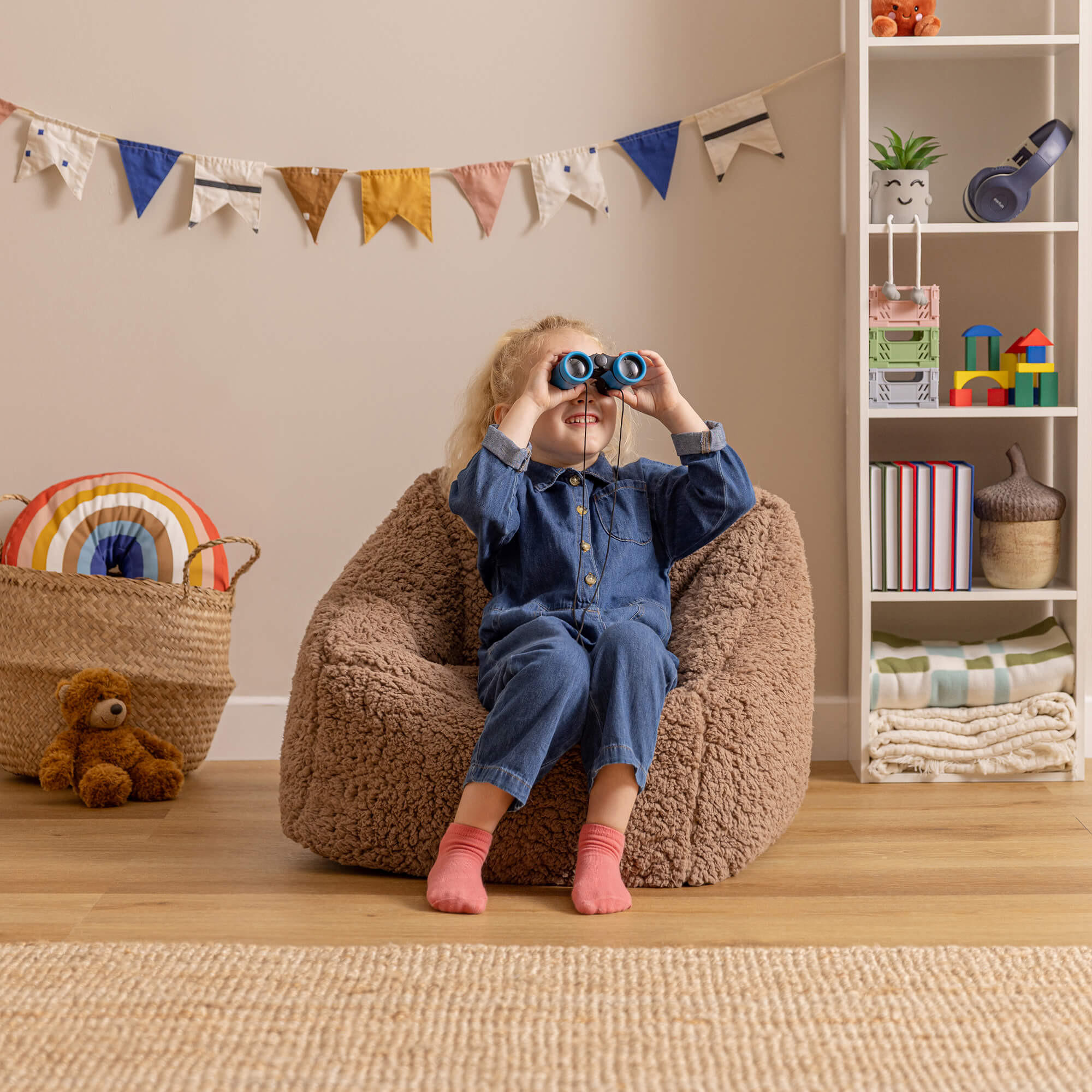 Thumbnail - icon Sitzsack, Mokka, Kunststoff, 100 L, 1-Sitzer, 55x44x55 cm, Hergestellt in Deutschland, Wohnzimmer, Hocker, Sitzsäck...