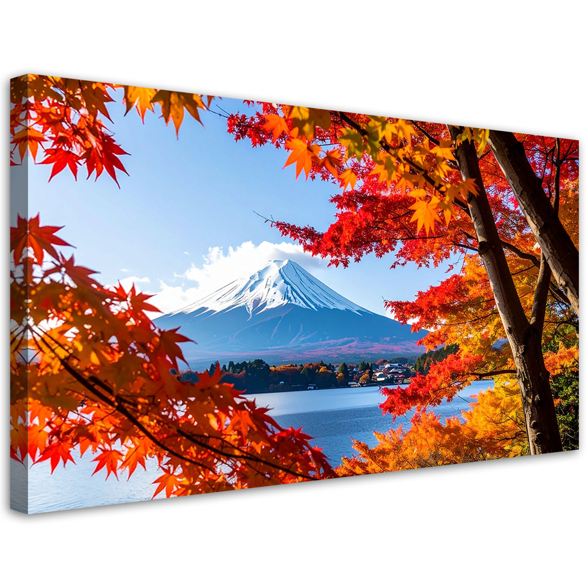 LEINWANDBILD Landschaften 120x60cm - Multicolor, Textil (120/60cm) - Feeby