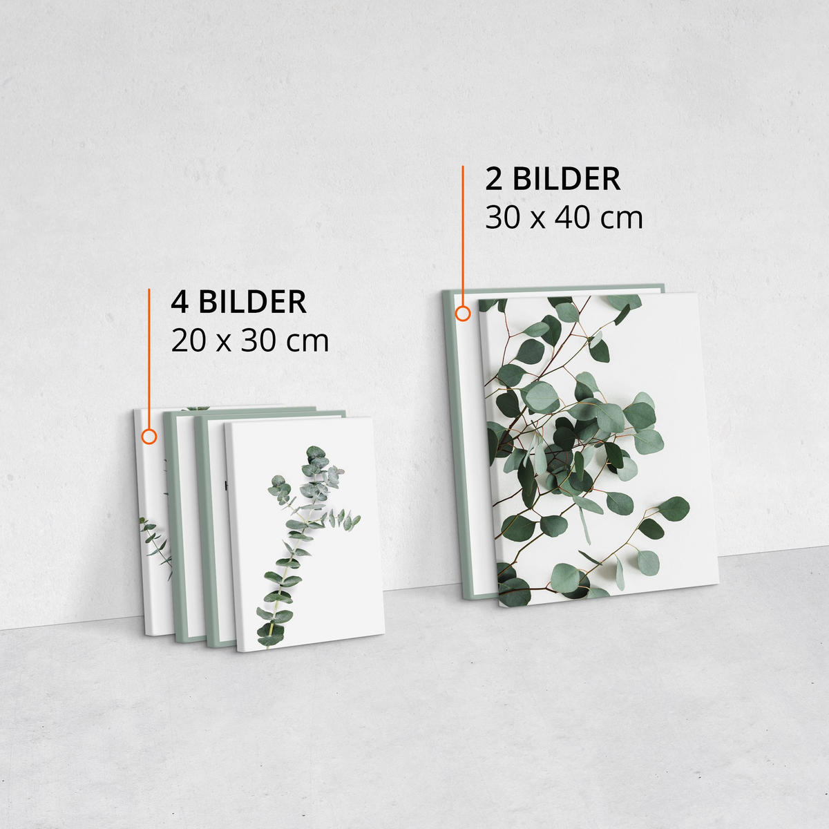 LEINWANDBILDER 6-er Set Blätter Zitate - Schwarz/Weiß, Textil (90/80cm) - Muralo