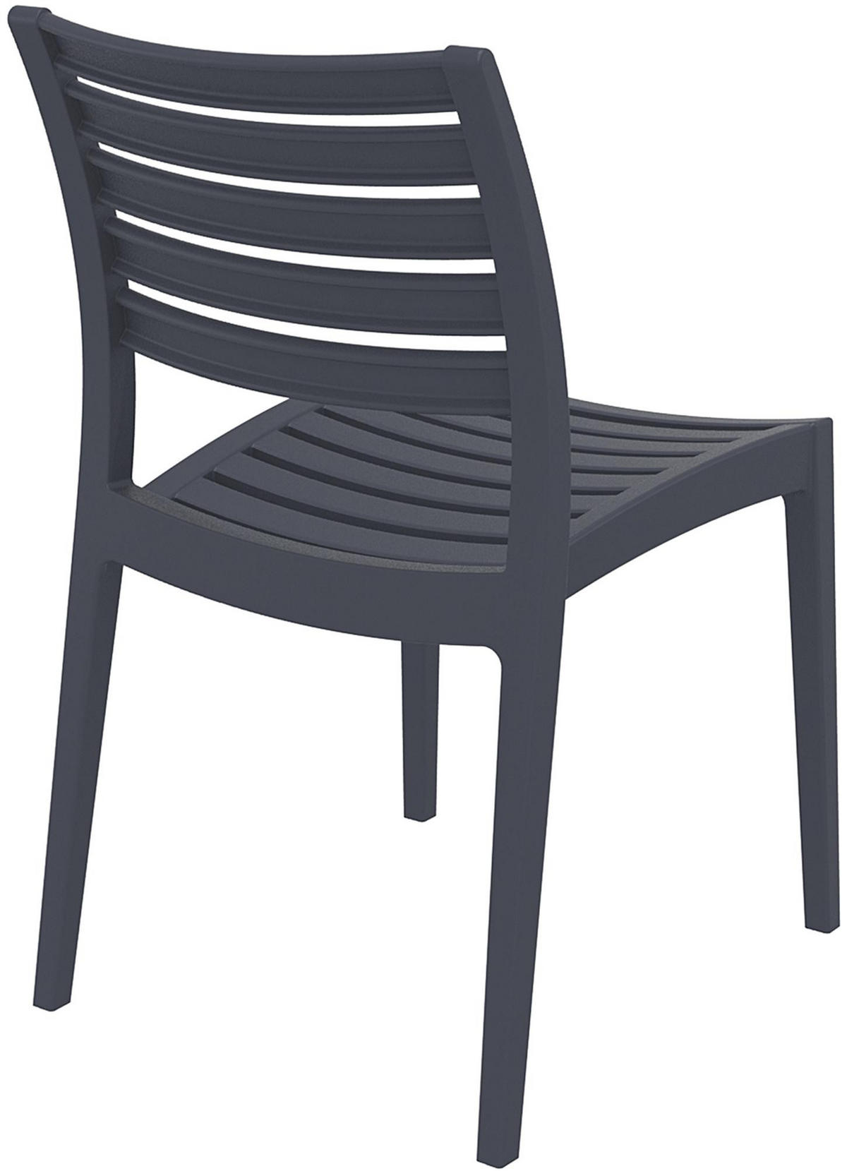GARTENSTUHL Kunststoff dunkelgrau - Dunkelgrau, Kunststoff (48/82/58cm) - CLP
