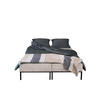 BETT MOOKA 4in1-Multifunktions-System Stoff Velo Beige - Beige, Holz/Textil (160/200cm) - Kaiser Möbel