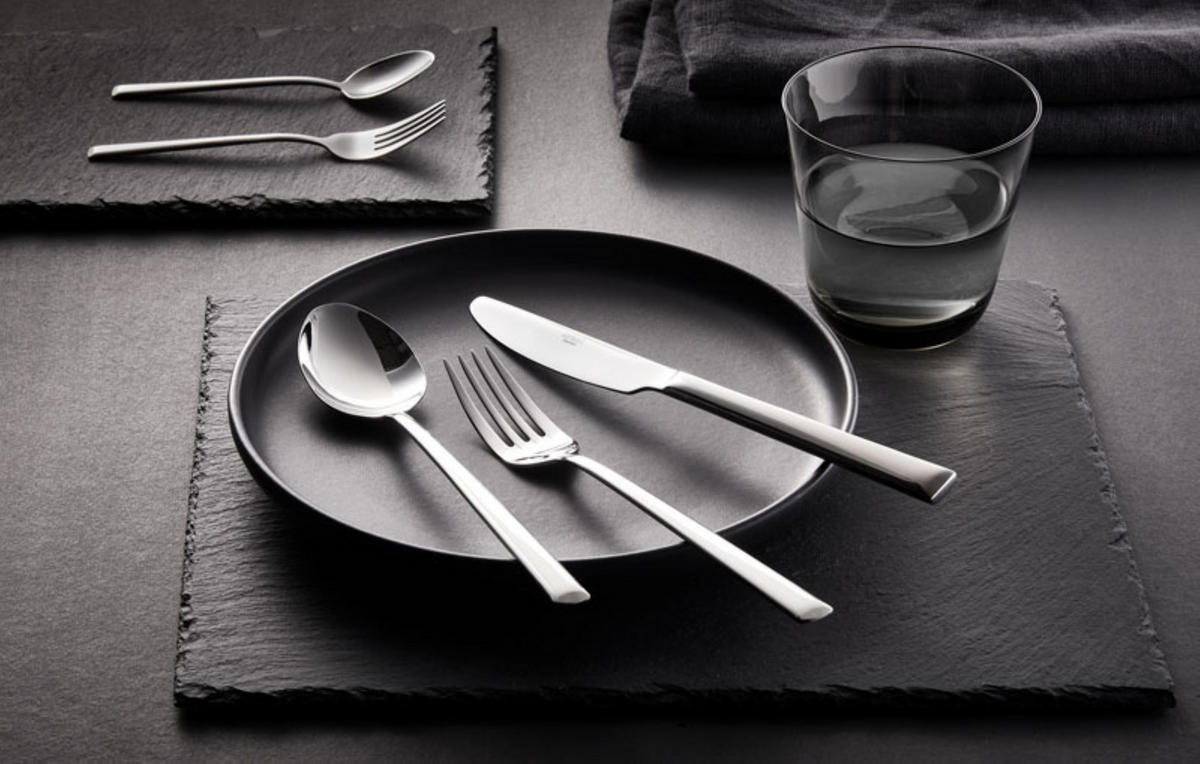 BESTECKSET Livorno- Cromirage Premium 30-teilig - Chromfarben, Metall - Mulex