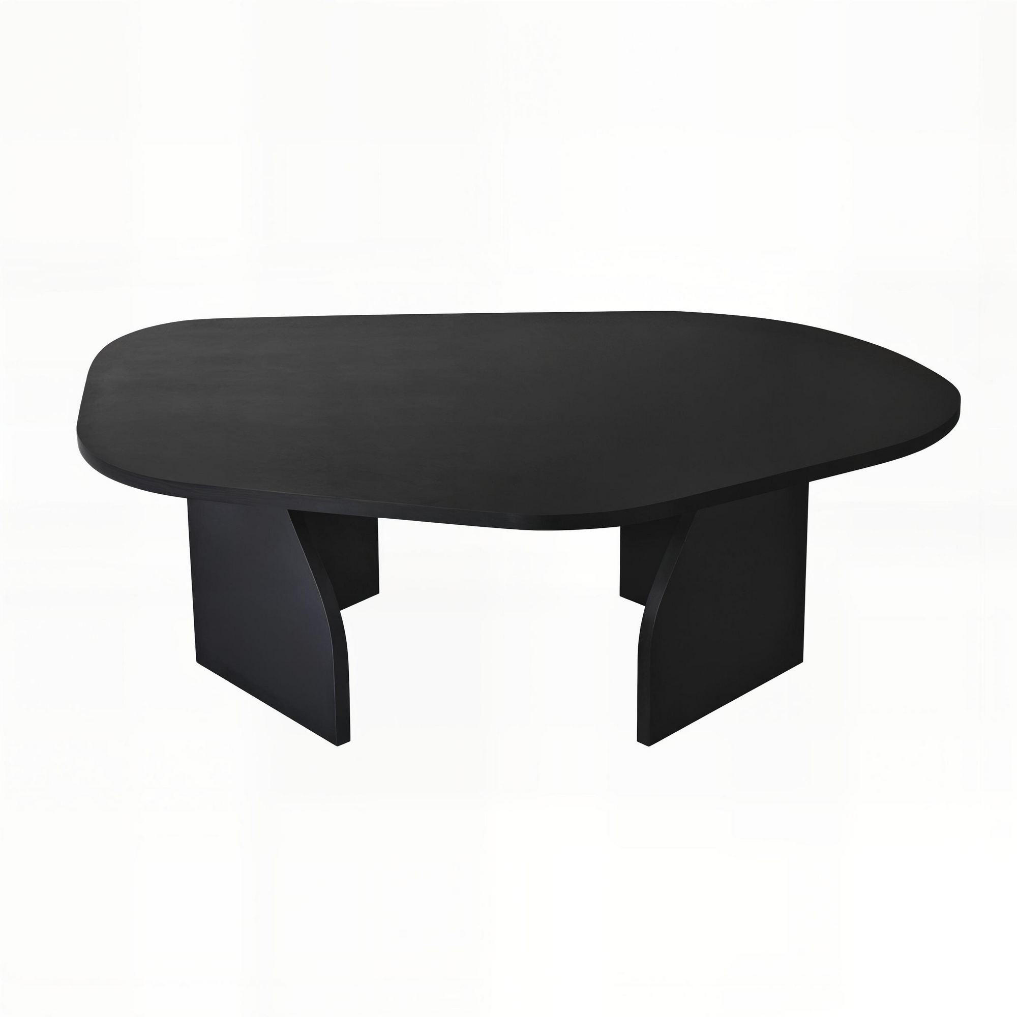 COUCHTISCH rock Schwarz - Schwarz, Holz (100/60/35cm) - Habitat Garten