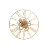 UHR ROMAN - Metall - Gold - Ø 90 cm - Goldfarben, Metall (80/4/80cm) - J-Line