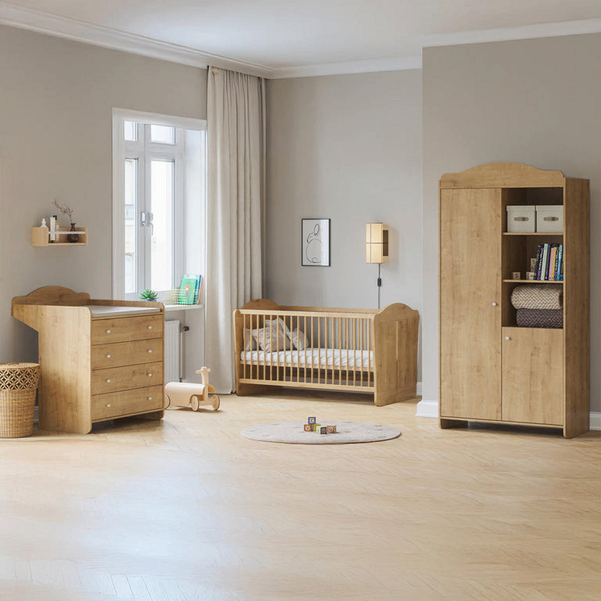 DJEČJA KOMODA Megeve Drvo - smeđa, drvni materijal (90.4/105.4/51.7cm) - Petits-meubles