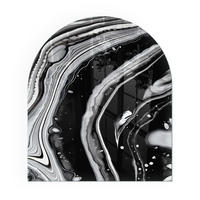 GLASPLATTE für Kamin 80x70 cm - Multicolor, Glas (80/70/0.4cm) - TULUP