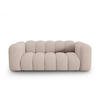SOFA Lupine aus Chenille-Stoff beige 2 Sitzplätze - Beige, Textil (95/70/200cm) - Micadoni
