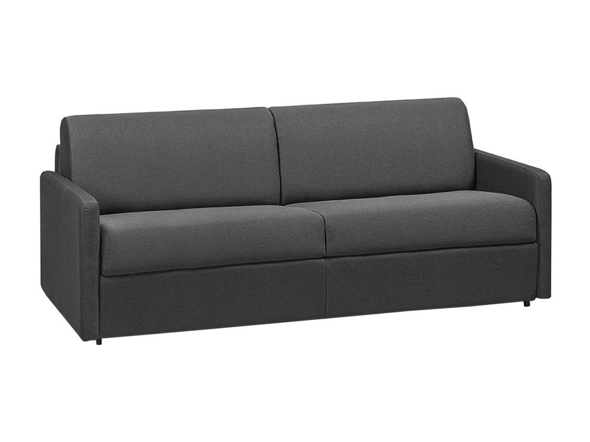 SCHLAFSOFA 4-Sitzer - Liegefläche: 160 cm - Matratzenhöhe: 14 cm - Stoff - Grau - CALIFE - Grau, Textil (223/85/190cm) - Vente-Unique