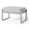 GARTENHOCKER Dywilly Grau mit wasserabweisendem Stoff - Grau, Textil (60/42/45cm) - Selsey