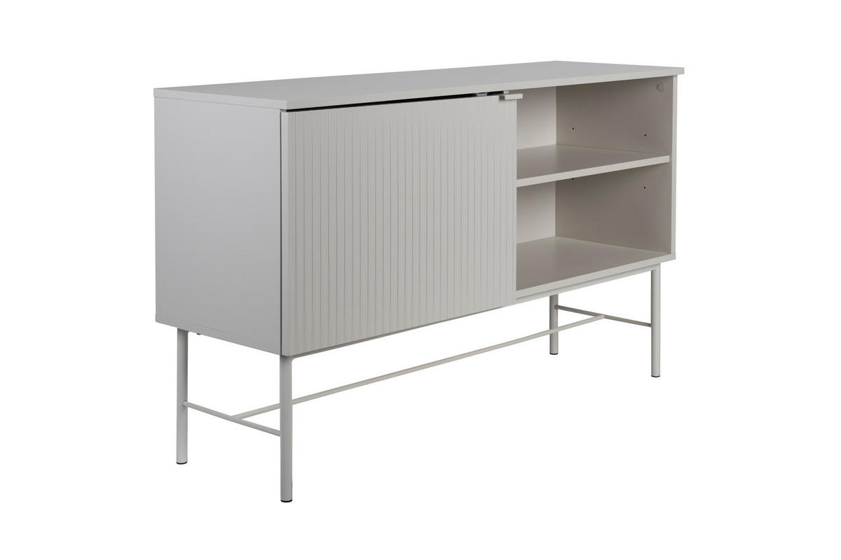 BEISTELLTISCH Cayo - Weiß - 40/124/75 cm - Weiß, Holz (40/124/75cm)