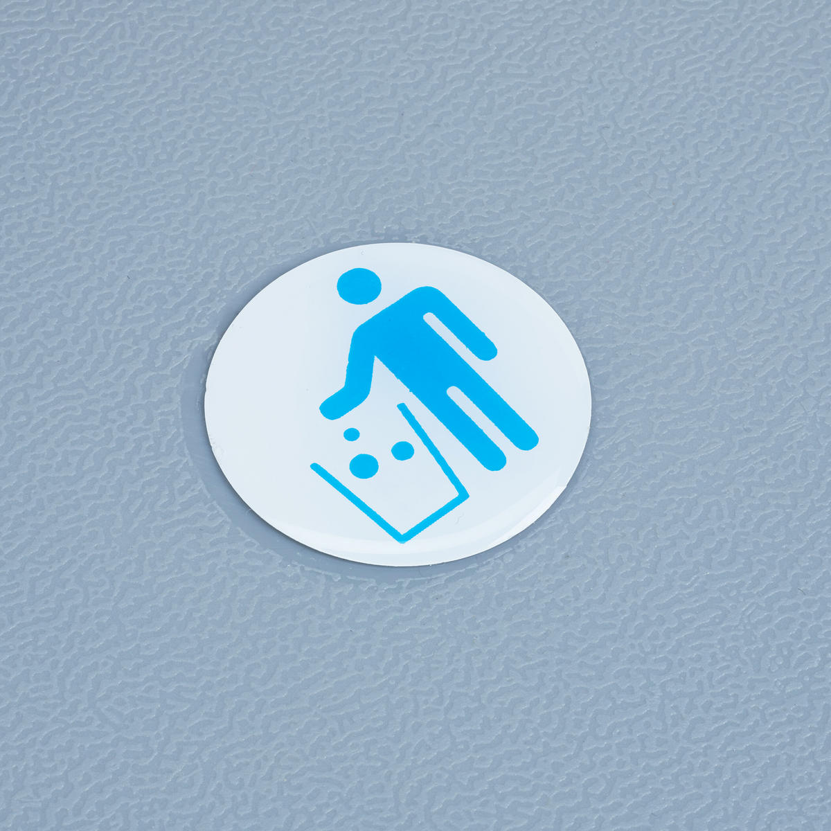 EINBAUMÜLLEIMER - Grau, Kunststoff/Metall (34.3/35.1/48cm) - Relaxdays