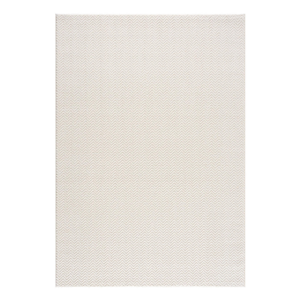 KURZFLOR-TEPPICH Fancy 805 Weiss 120x160 cm - Weiß, Textil (120/160cm) - carpet city