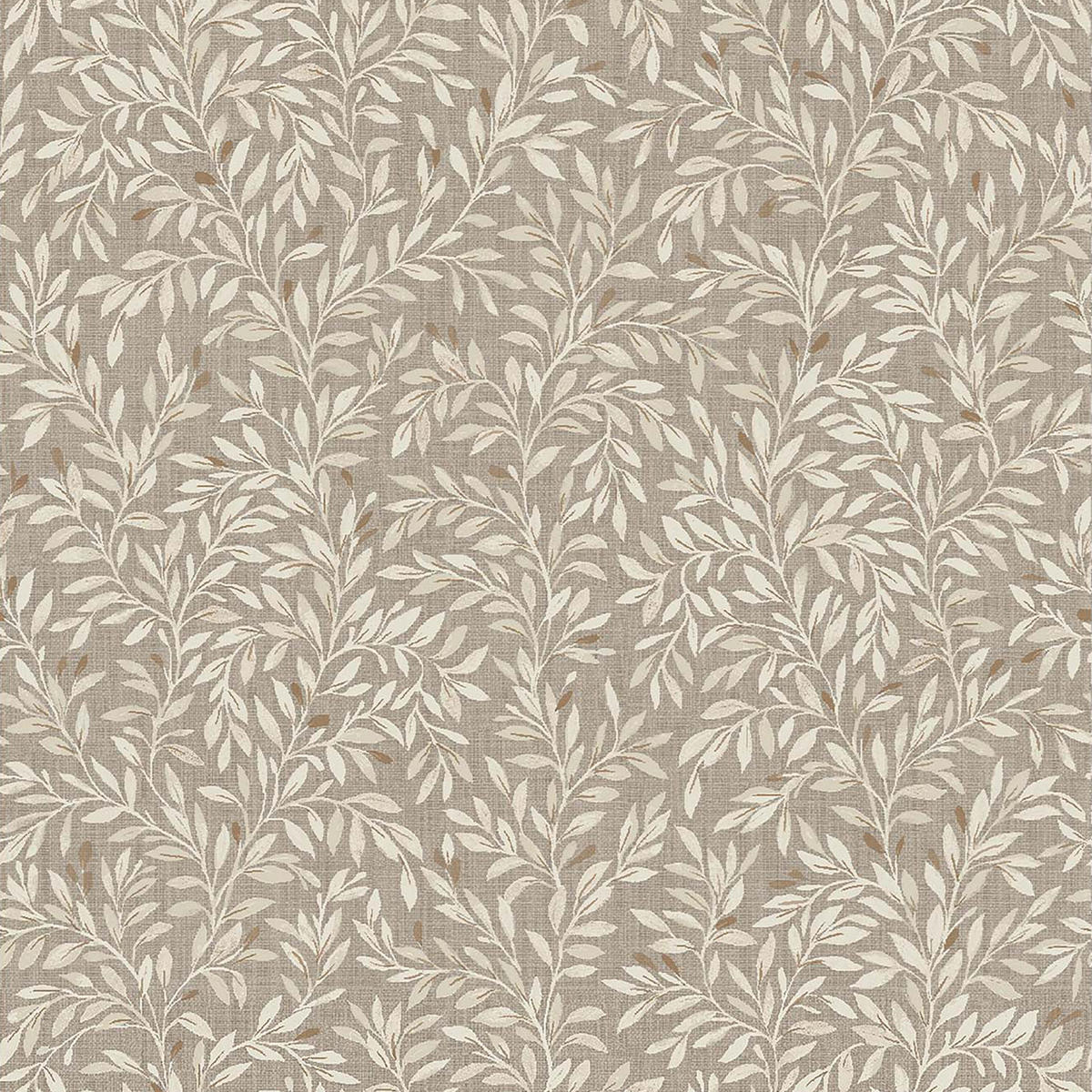 VLIESTAPETE Filigranes Blättermuster Sandtaupe - Beige, Papier/Kunststoff (52/1000cm) - next