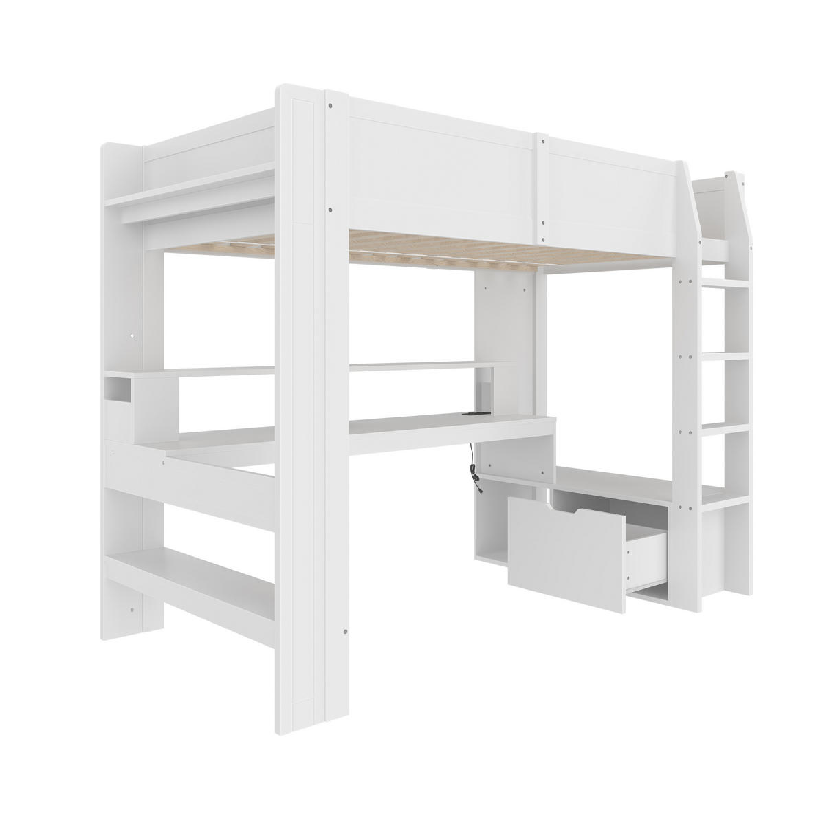 HOCHBETT 90/200 cm Weiß - Weiß, Holz - Raumix