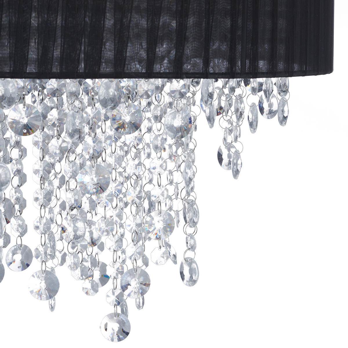 DECKENLAMPE - Multicolor, Kunststoff/Textil (40/40/39cm) - Relaxdays