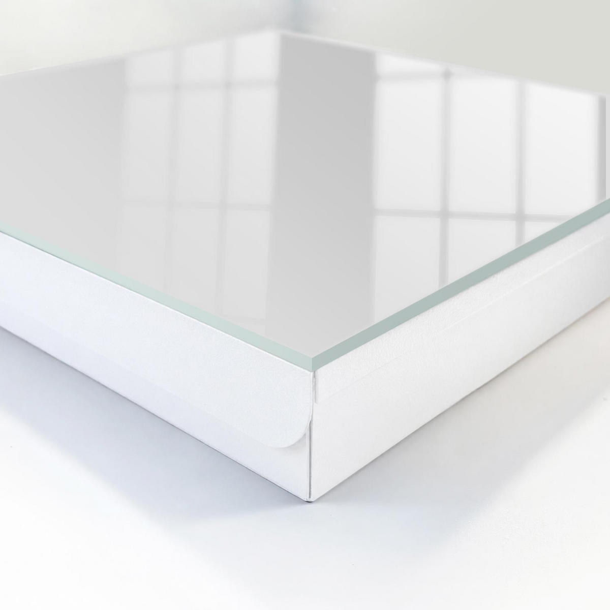 SCHLÜSSELBOX Weiß 30x30 cm – Türöffnung nach rechts - Grau - Grau, Metall (30/30/5cm) - TULUP