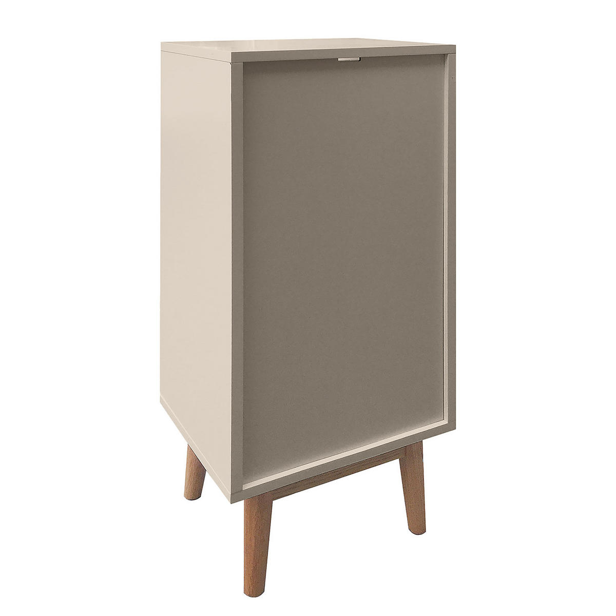 UNTERSCHRANK - Holzwerkstoff / Teilmassivholz - Taupe, Holz/Holzwerkstoff (40/97/32cm) - home24