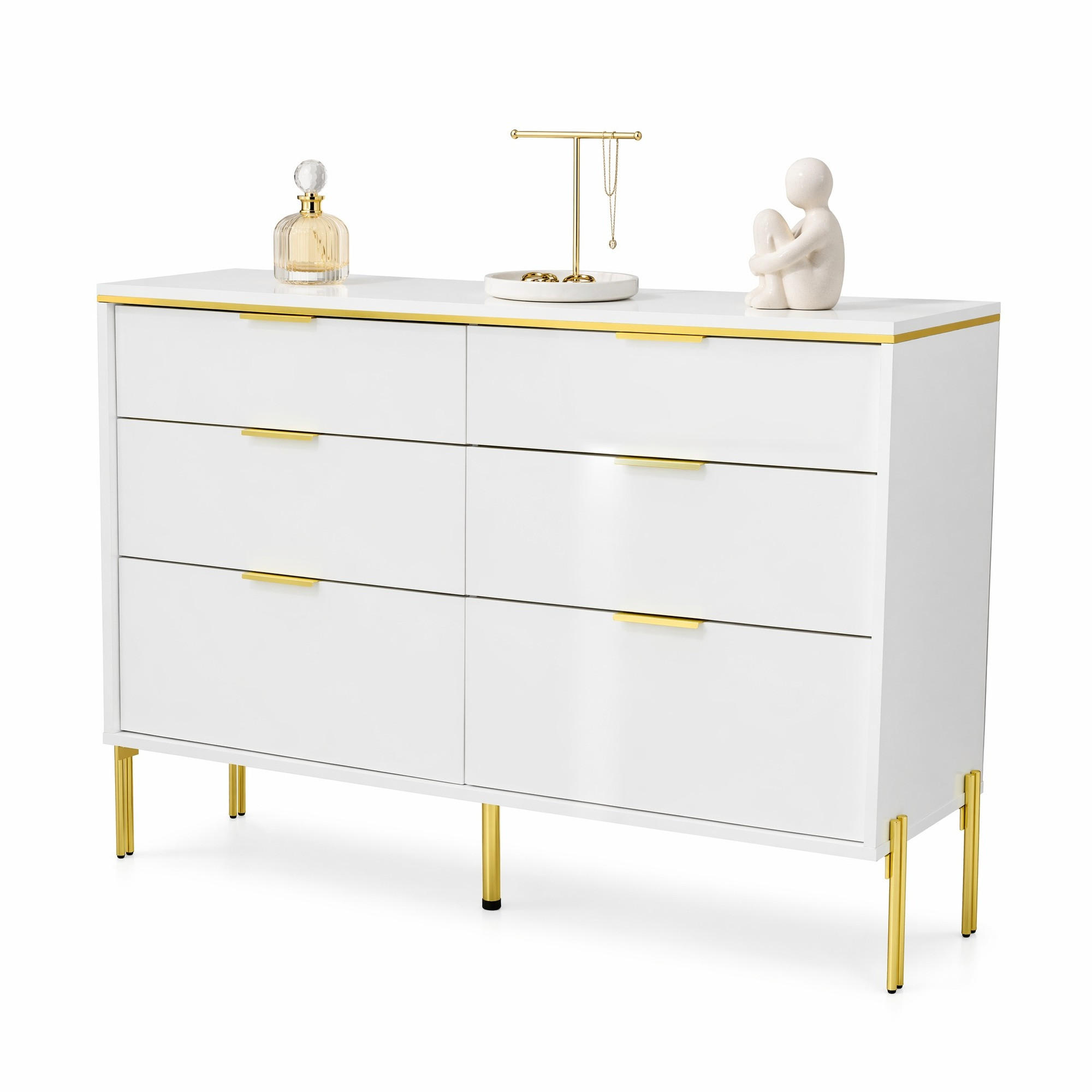 Ivmeu Sideboard Weiß 120x85.5x40 cm