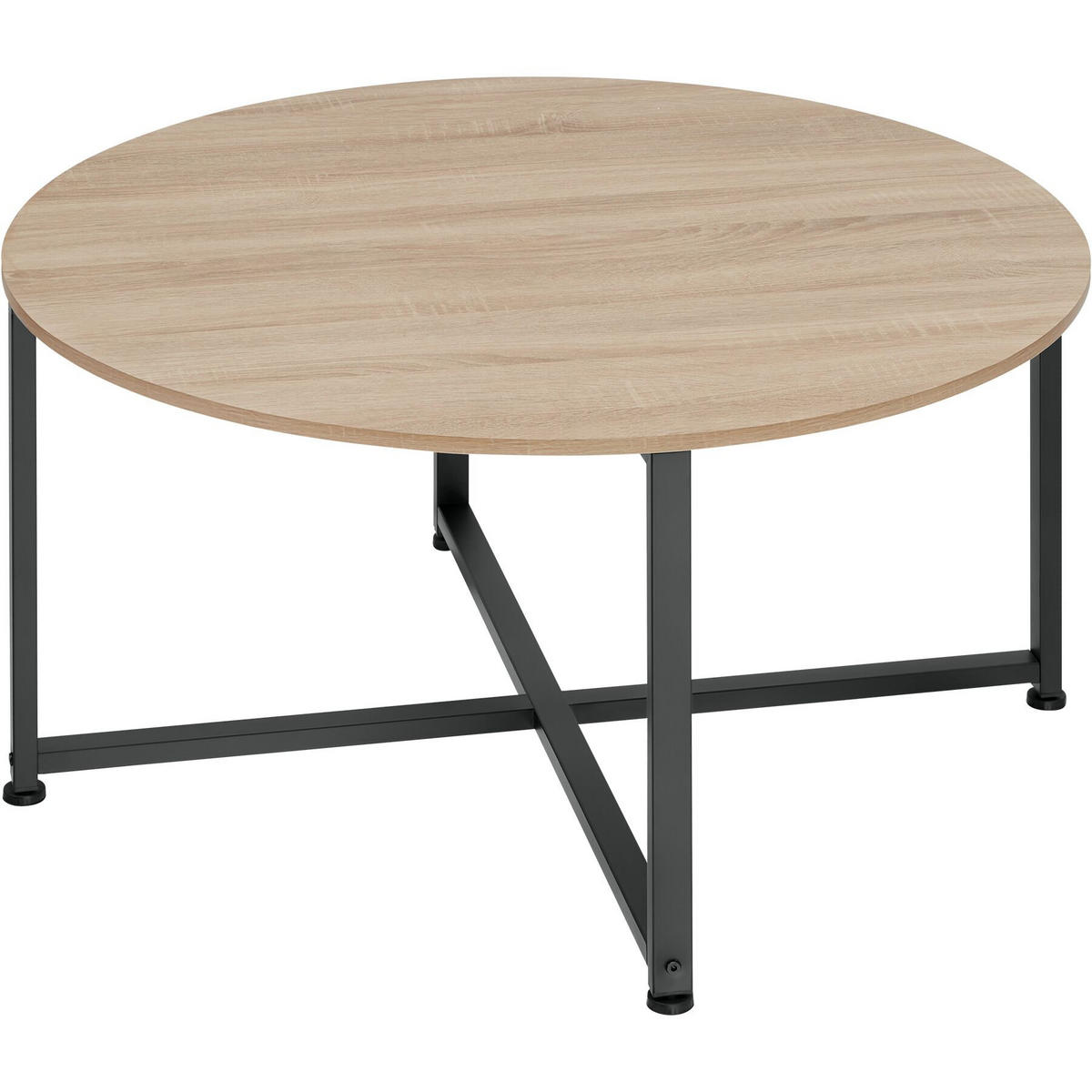 COUCHTISCH Aberdeen, 88,5 x 47 cm, Industrial Holz hell, Eiche Sonoma - Naturfarben, Holz (88.5/88.5/47cm) - tectake