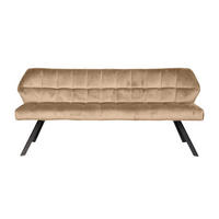 ESSZIMMERBANK Grid Champagner 58/180/81 cm - Creme, Textil (180/81/58cm) - Hoyz Collection
