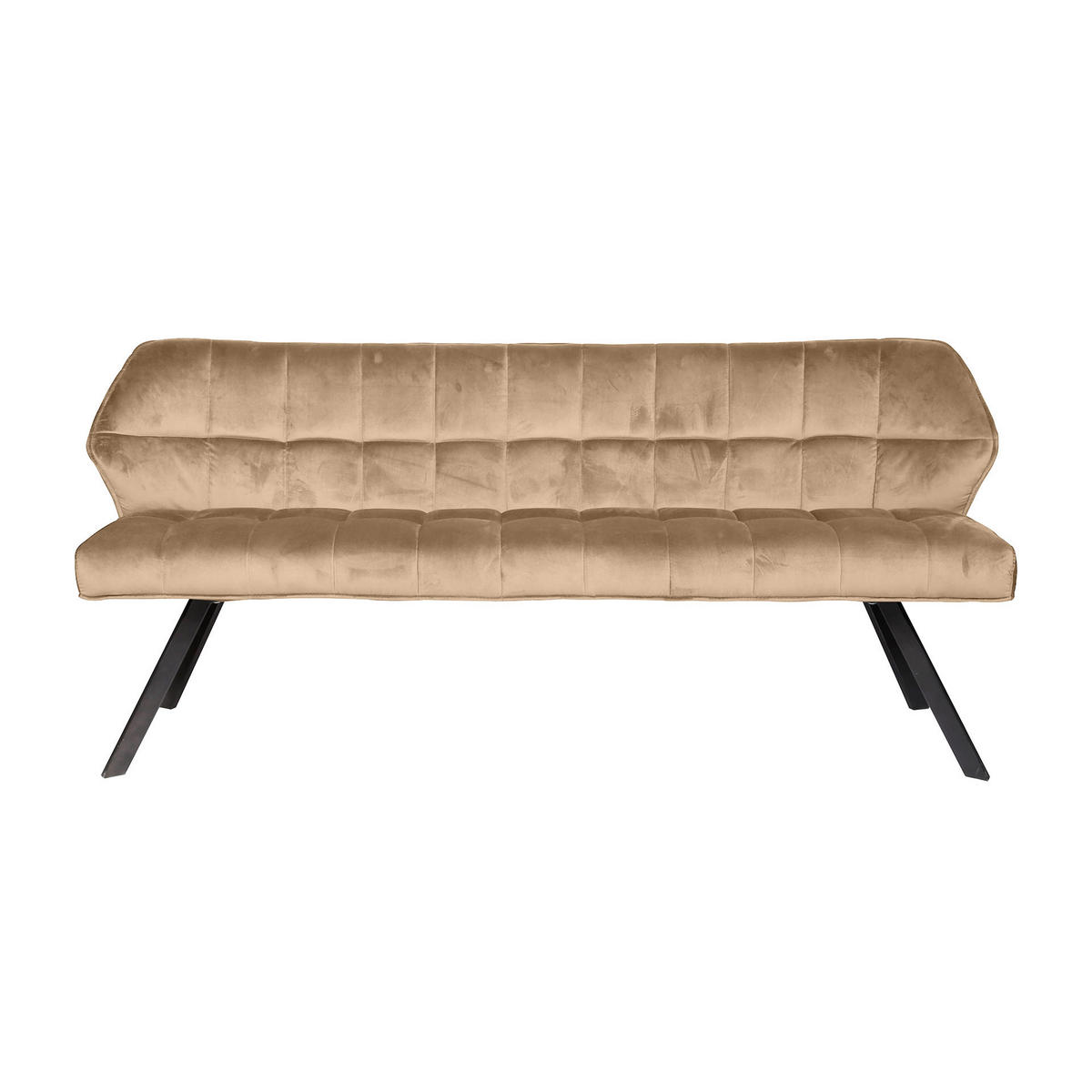 ESSZIMMERBANK Grid Champagner 58/180/81 cm - Creme, Textil (180/81/58cm) - Hoyz Collection