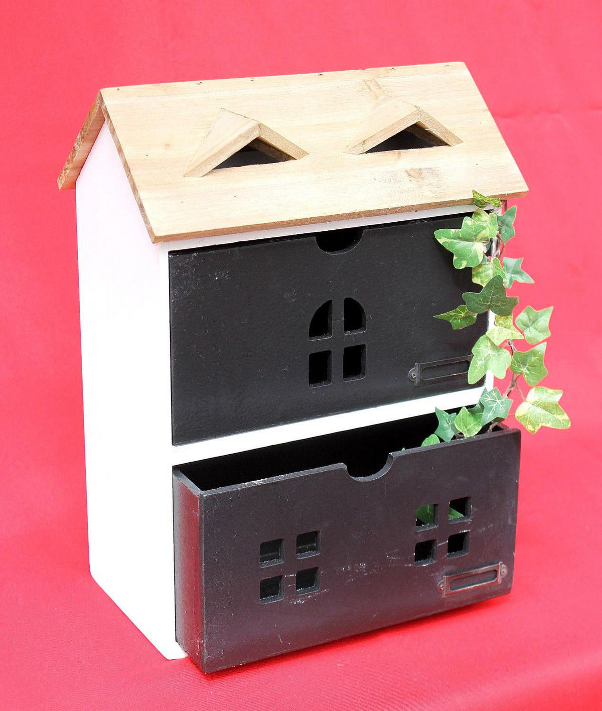 KOMMODE 2 Schubladen Holz/MDF 28/17/38 cm - Weiß, Holz (28/38/17cm) - DanDiBo