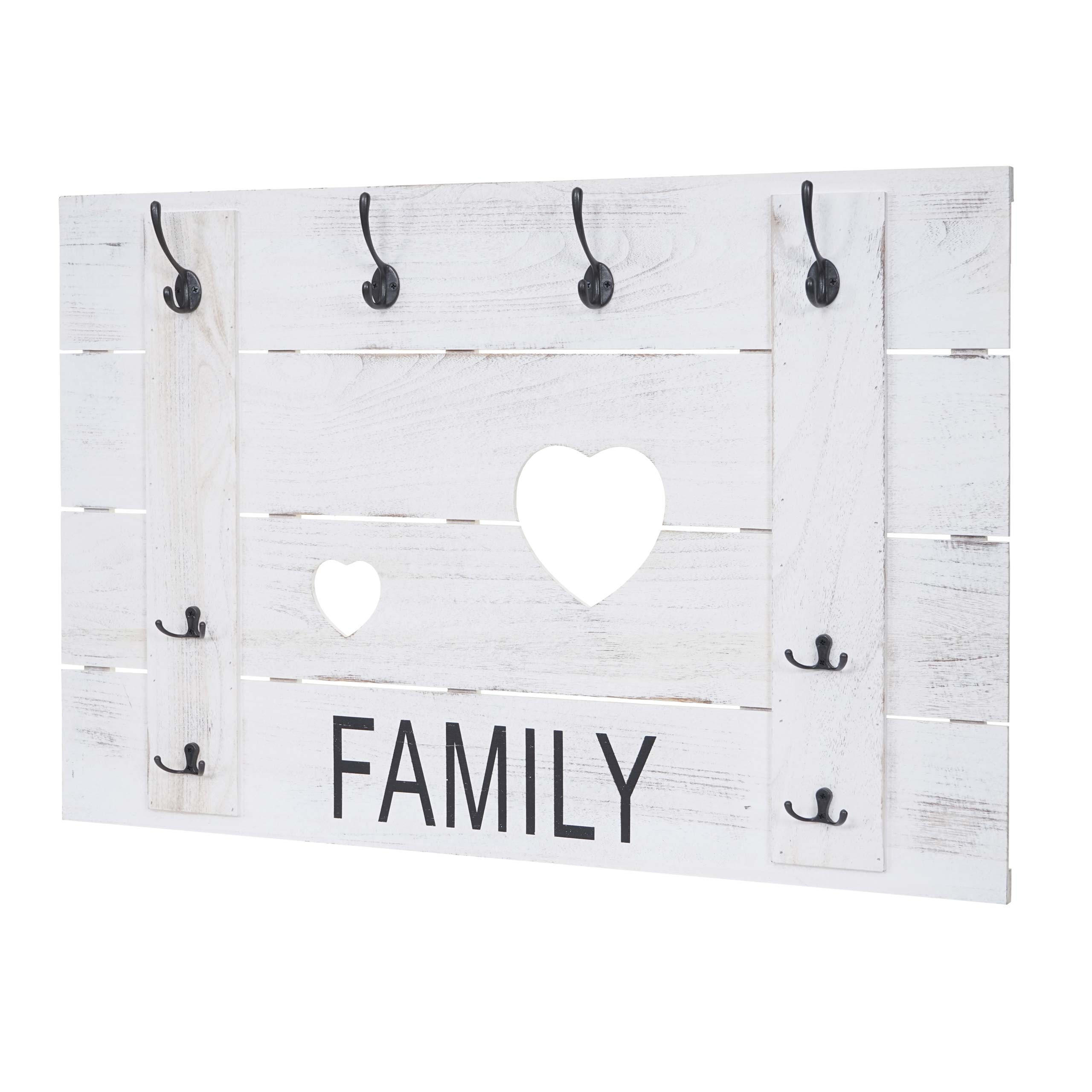 WANDGARDEROBE FAMILY SHABBY-LOOK Cremeweiß - Weiß, Holz (90/60/3cm) - MCW