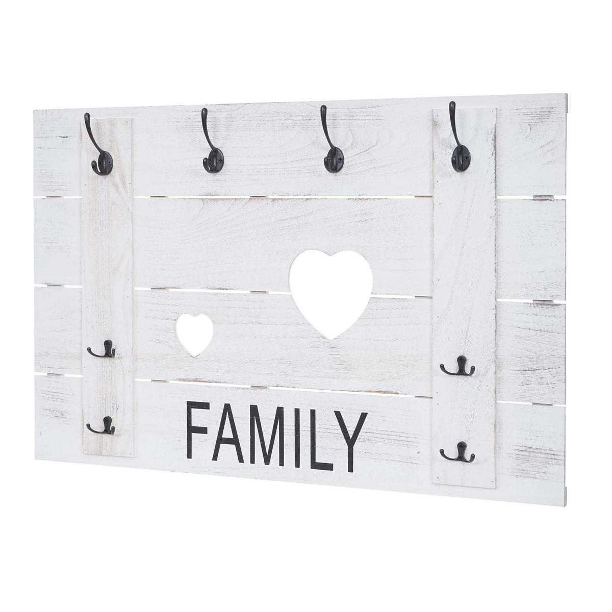 WANDGARDEROBE FAMILY SHABBY-LOOK Cremeweiß - Weiß, Holz (90/60/3cm) - MCW