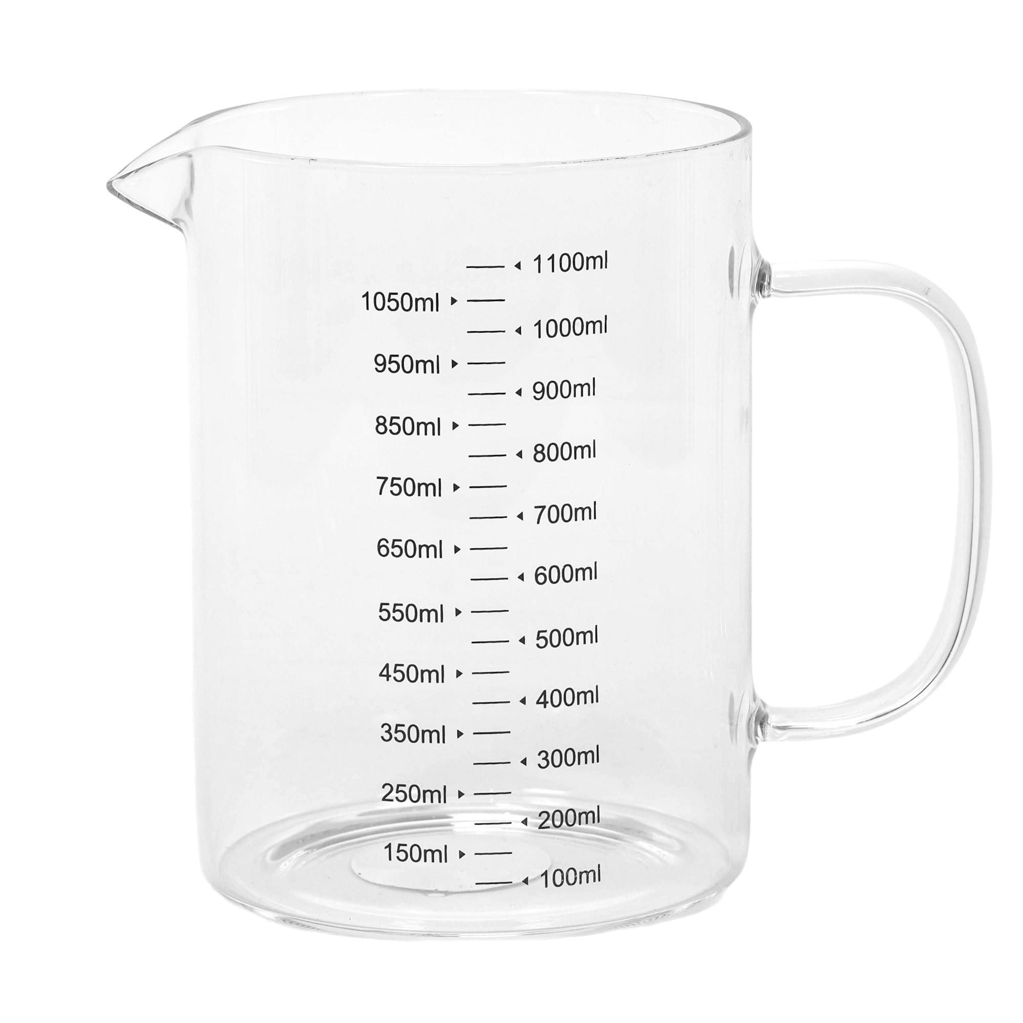 MESSKANNE aus Glas Zopa 1 l 17/11/15 cm - Transparent, Glas (11/15/17cm) - Excellent Houseware