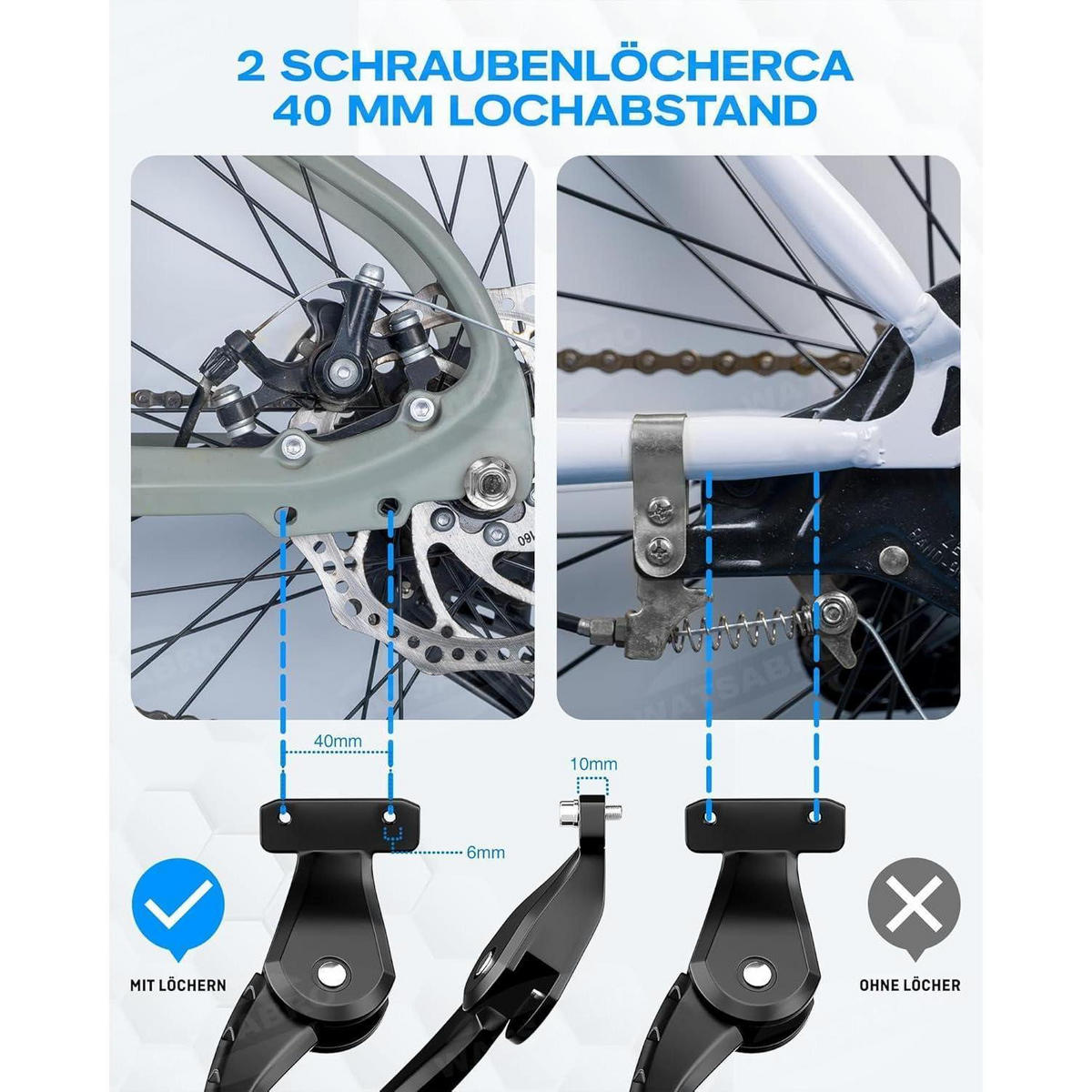 FAHRRADSTÄNDER als höhenverstellbarer Seitenständer, schwarz - Schwarz, Metall (1/1/41cm)