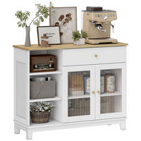 SIDEBOARD Weiß Eichefarben 100/35/80 cm - Weiß, Holzwerkstoff (100/80.3/35cm) - PANGIVO