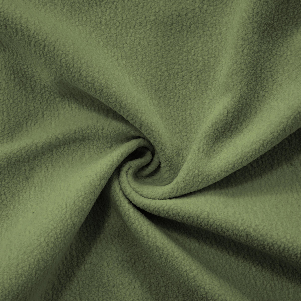 SOFA aus Chenille in Grün mit Tiefensitz - Grün, Textil (77/81/313cm) - Flora Grace