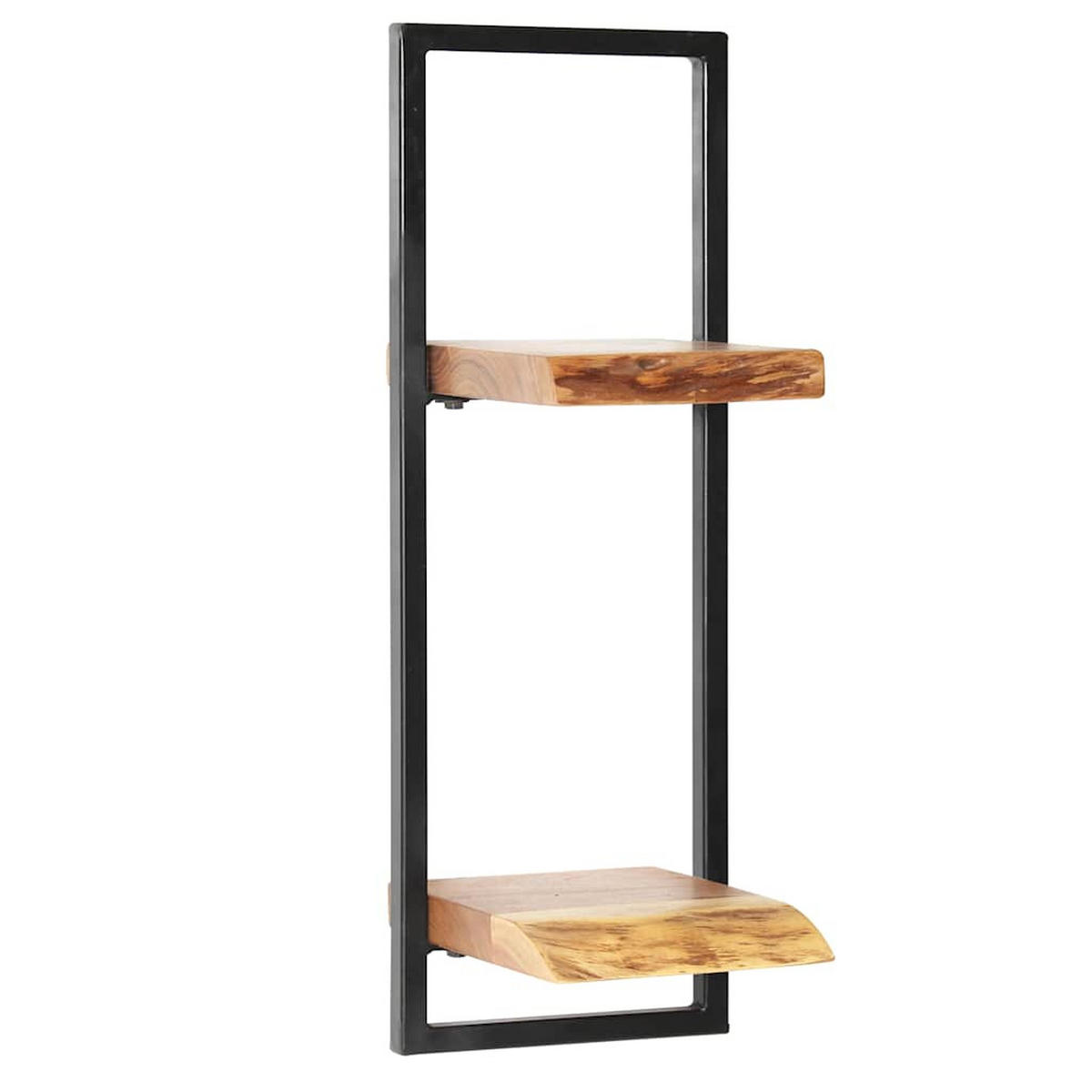 WANDREGAL-SET 5-Tlg. Akazienholz Massiv Und Stahl - Braun, Holz (35/75/65cm) - vidaXL