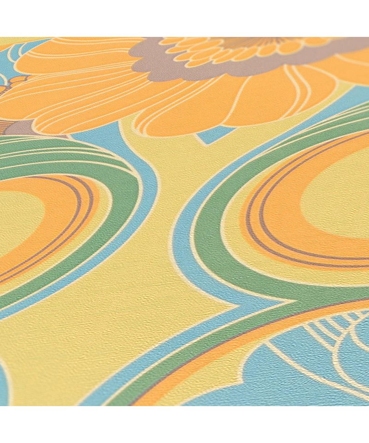 VLIESTAPETE Gelb 53/850 cm - Gelb, Textil (53/1cm) - KUNSTLOFT