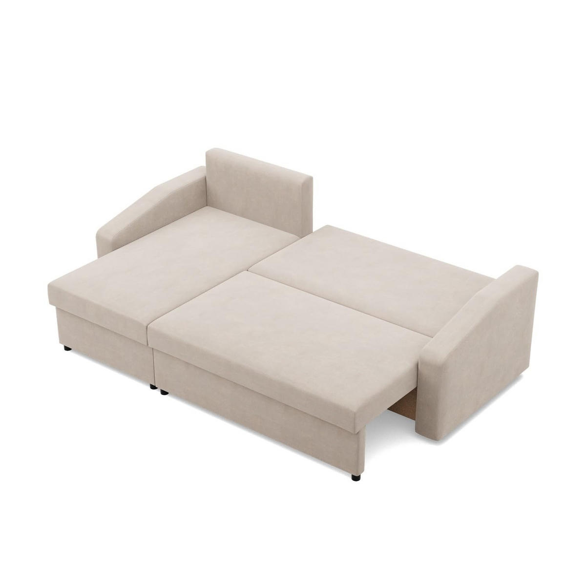 ECKSOFA MIT SCHLAFFUNKTION NEO, Beige - Beige, Textil (231/140cm) - Mebligo