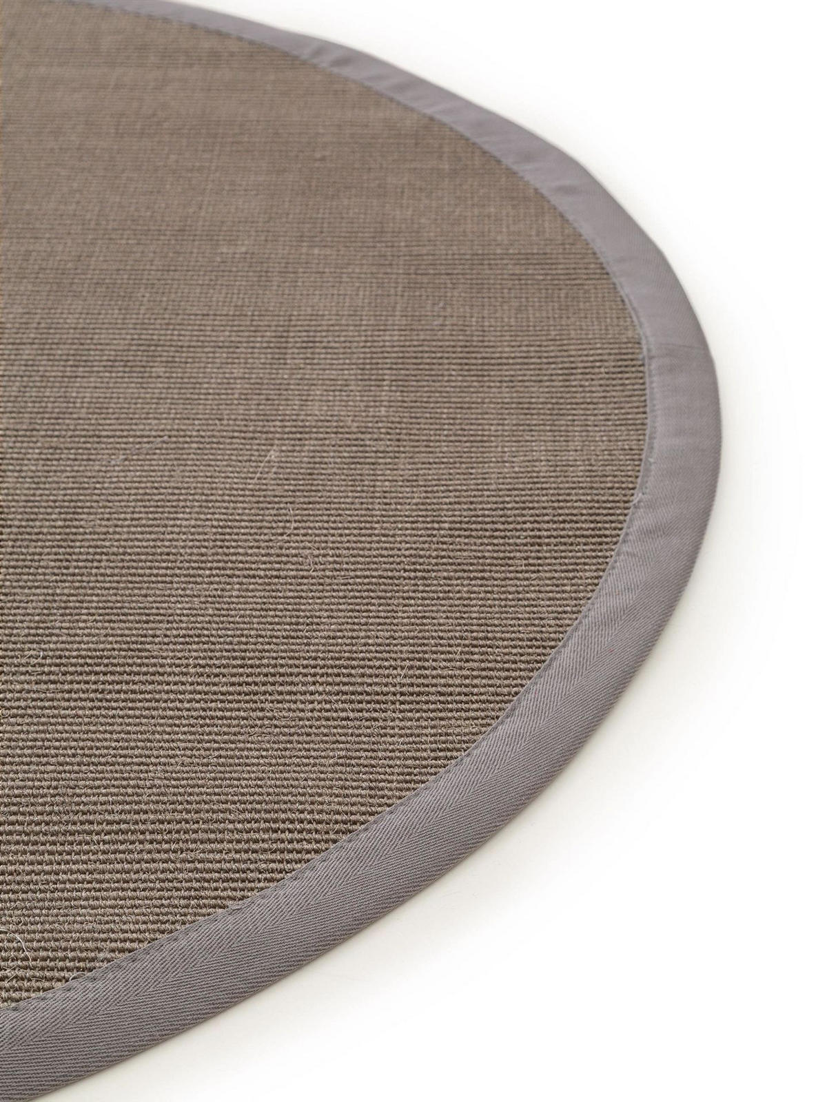 SISALTEPPICH Sana Grau ø 200 cm rund - Grau, Naturmaterialen/Kunststoff (200/1cm) - KUNSTLOFT