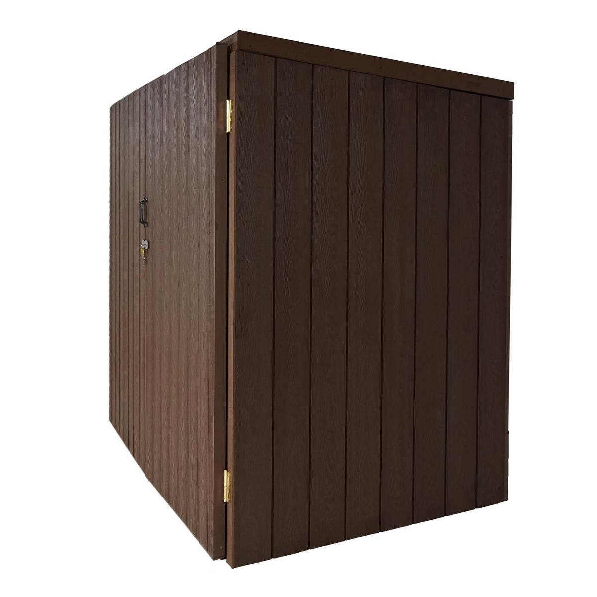 MÜLLTONNENVERKLEIDUNG Braun - Braun, Metall (213/172/112cm) - MCW