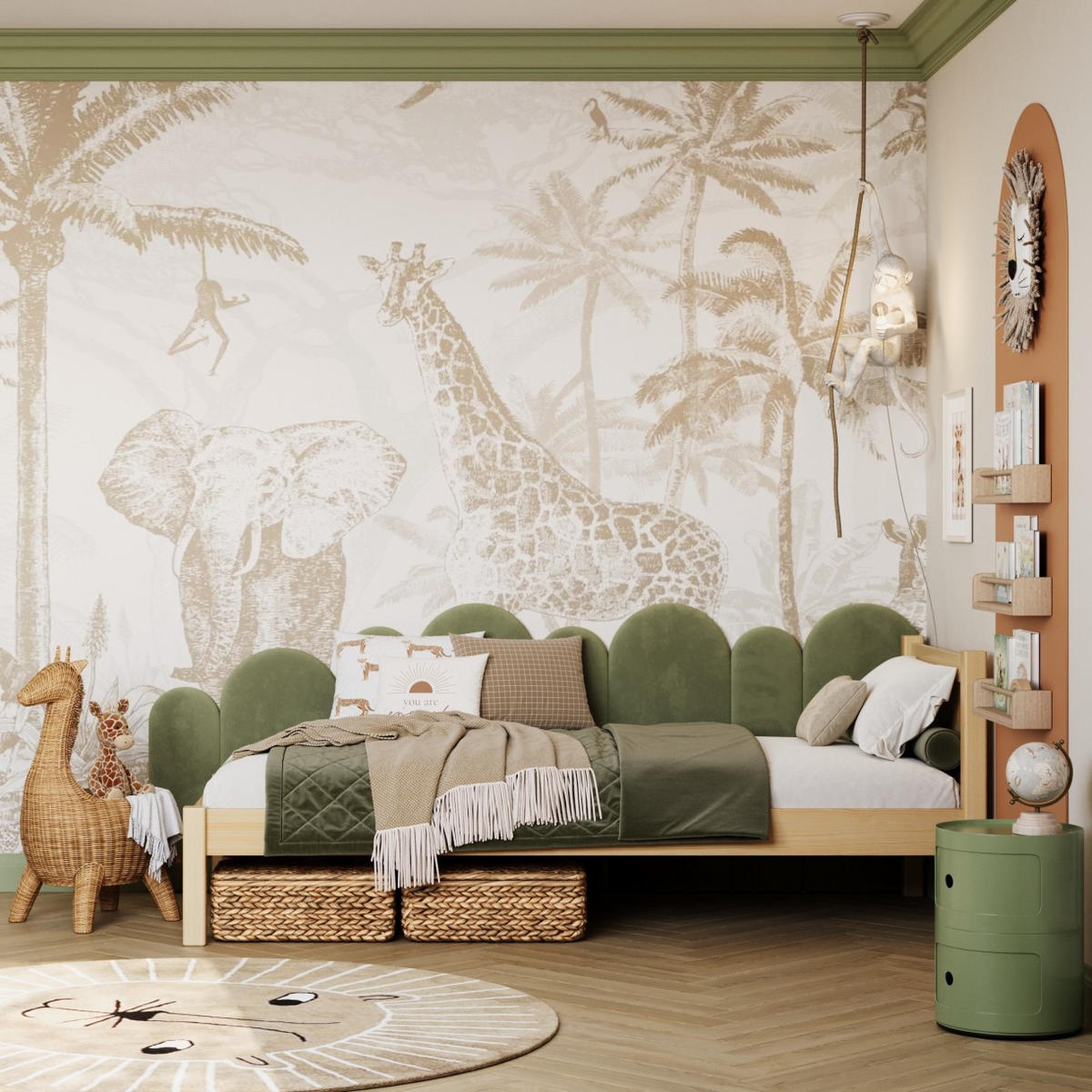 BETT N02 Naturkiefer 120/180 - Hellbraun, Naturmaterialien/Holz (120/180cm) - N-Wood