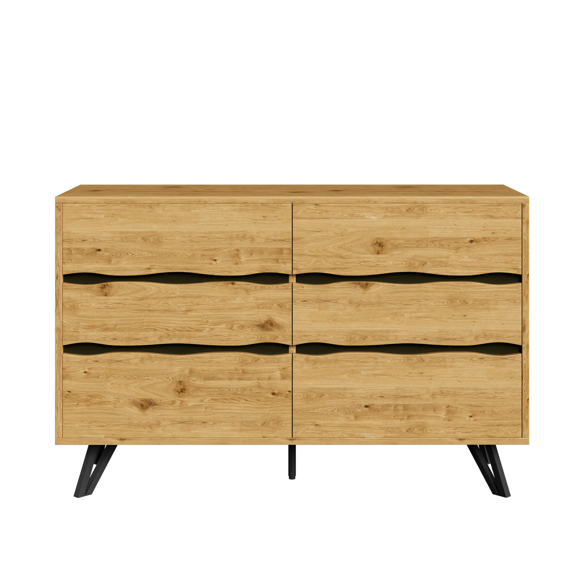 SIDEBOARD Natur 120/40/75,5 cm - Naturfarben, Holzwerkstoff (120/75.5/40cm) - PANGIVO