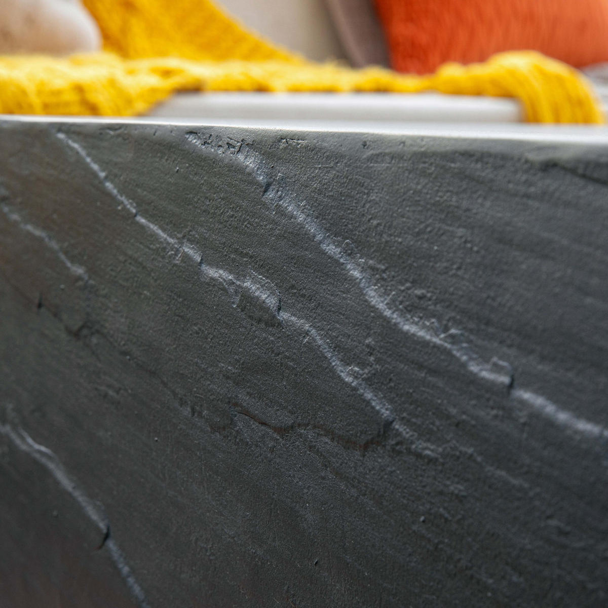 COUCHTISCH COLORADO aus GF-Beton Quadrat, Wetterbeständig, 102x102x36 cm - Dunkelgrau, Naturmaterialien (102/102/36cm) - Elementi